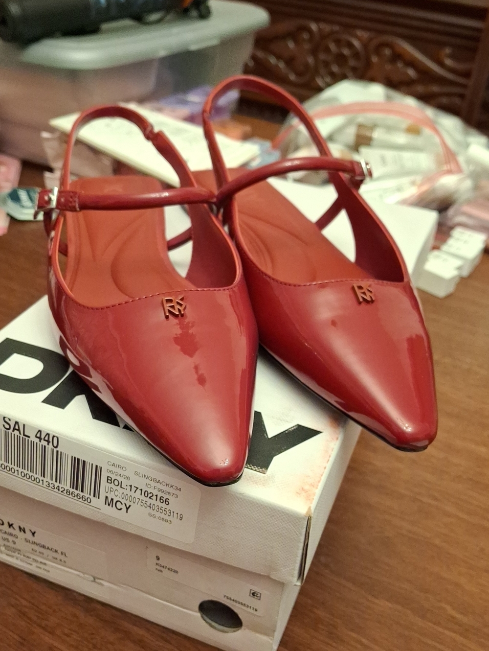 DKNY Women's Cairo Slingback Flats 9 New